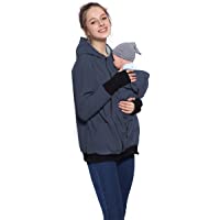 Los mejores  - F.G.Y 3 en 1 Mama Chaqueta Sudadera Canguro con Capucha- Abrigo Premamá para Mujer Multifunción- Calentar Portabebés…